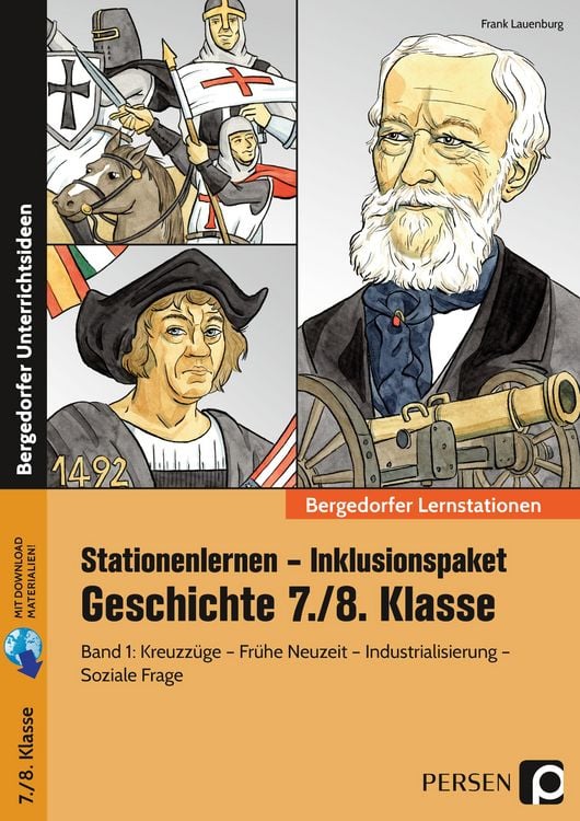 Produktbild: Stationenlernen Geschichte 7/8 Band 1 - inklusiv