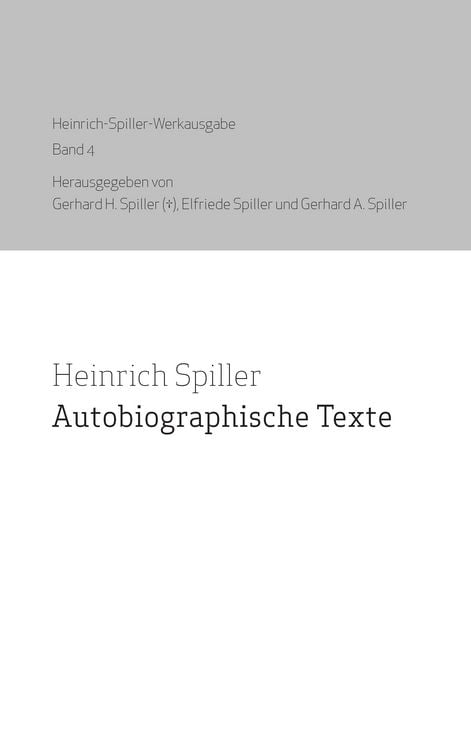 Produktbild: Autobiografische Texte