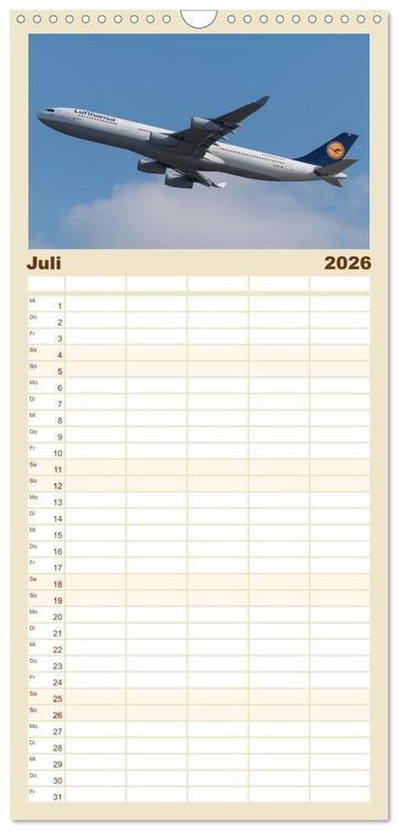 Produktbild: Familienplaner 2026 - Die Faszination der Quadjets mit 5 Spalten (Wandkalender, 21 x 45 cm) CALVENDO