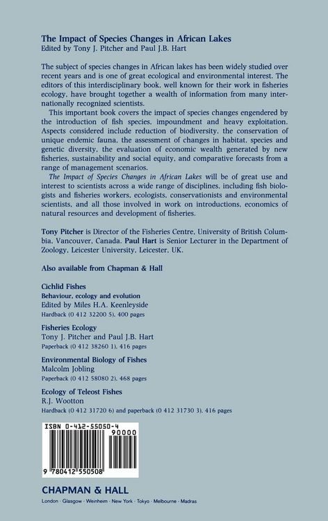 Produktbild: The Impact of Species Changes in African Lakes