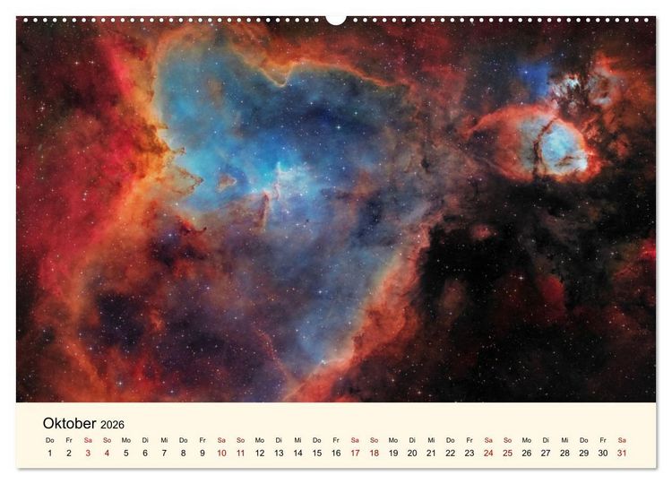 Produktbild: Distant Luminosity: Eine fotografische Reise durch das Universum (Wandkalender 2026 DIN A2 quer), CALVENDO Monatskalender