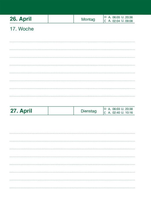 Produktbild: WILD UND HUND Edition: Taschenkalender 2027