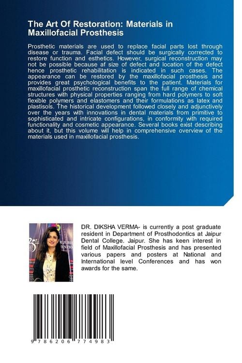 Produktbild: The Art Of Restoration: Materials in Maxillofacial Prosthesis