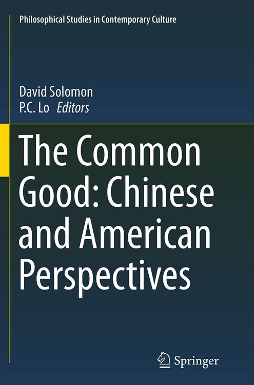 Produktbild: The Common Good: Chinese and American Perspectives