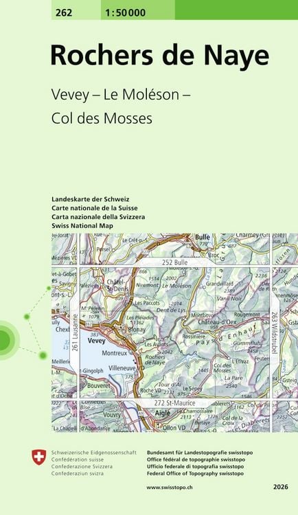 Produktbild: Swisstopo 1 : 50 000 Rochers De Naye