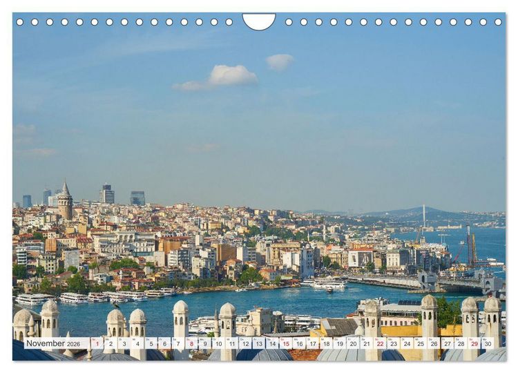 Produktbild: Istanbul - die quirlige Stadt auf zwei Kontinenten (Wandkalender 2026 DIN A4 quer), CALVENDO Monatskalender