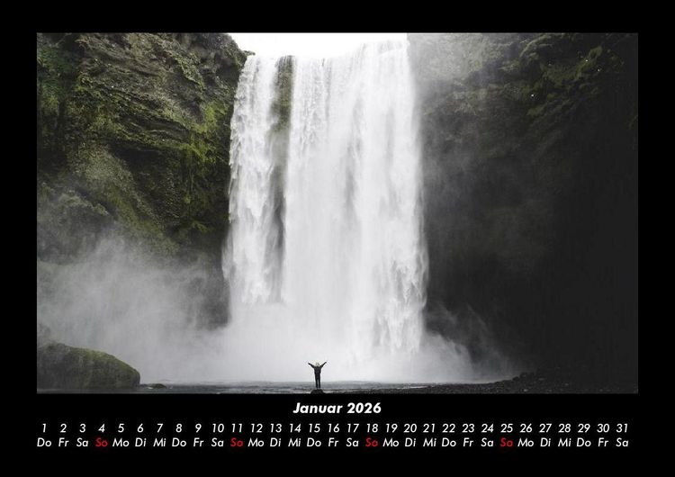 Produktbild: Wasserf&auml;lle 2026 Fotokalender DIN A3
