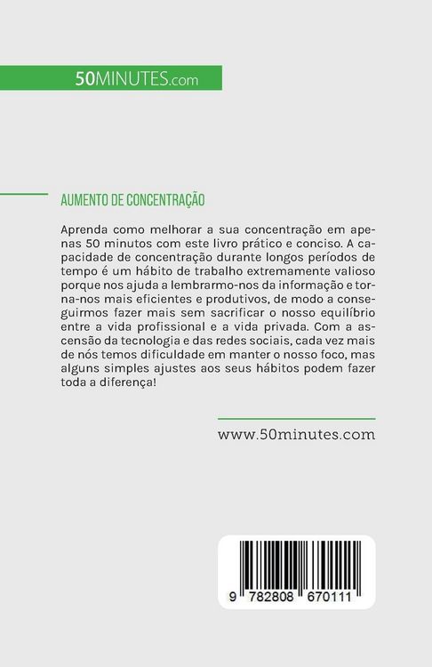 Produktbild: Aumento de concentra&ccedil;&atilde;o