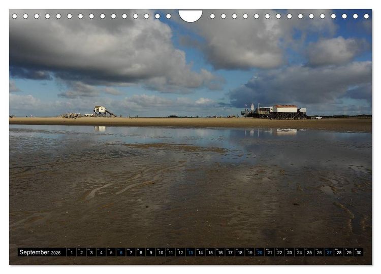 Produktbild: St. Peter Ording (Wandkalender 2026 DIN A4 quer), CALVENDO Monatskalender