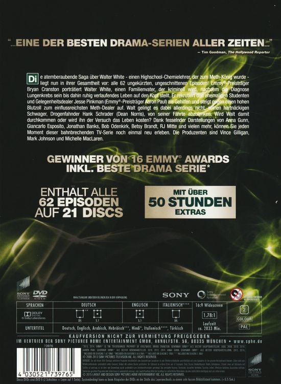 Produktbild: Breaking Bad - Die komplette Serie [21 DVDs]
