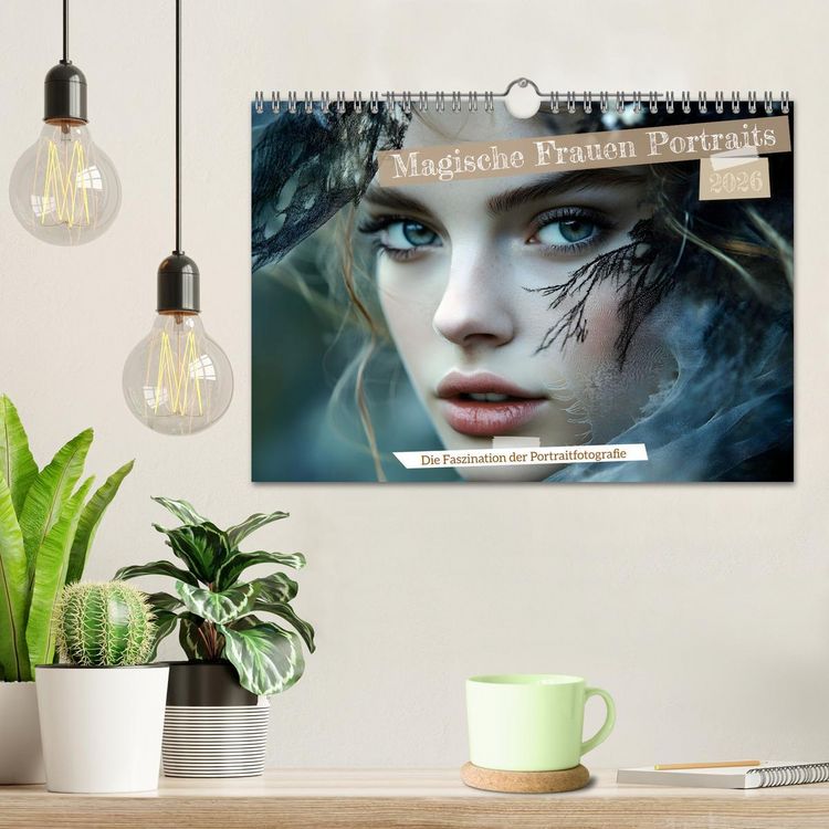 Produktbild: Magische Frauen Portraits (Wandkalender 2026 DIN A4 quer), CALVENDO Monatskalender