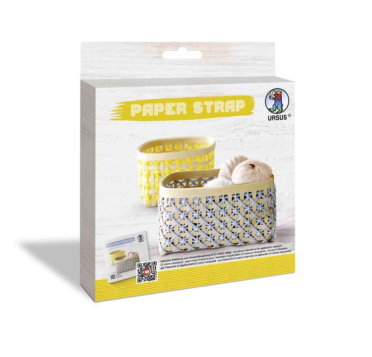 Produktbild: URSUS Flechten Paper Straps Kamihimo, gelb