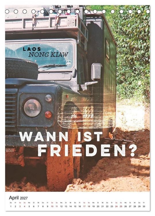 Produktbild: INTO THE FAR und die gro&szlig;en Fragen des Reisens - A True Overland Story (Tischkalender 2027 DIN A5 hoch), CALVENDO Monatskalender