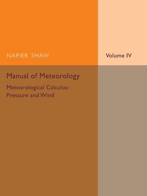 Produktbild: Manual of Meteorology