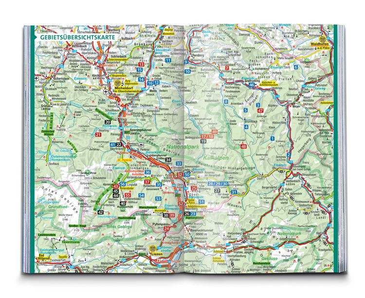 Produktbild: KOMPASS Wanderf&uuml;hrer Nationalpark Kalkalpen - Pyhrn-Priel, Enns- und Steyrtal, 56 Touren mit Extra-Tourenkarte
