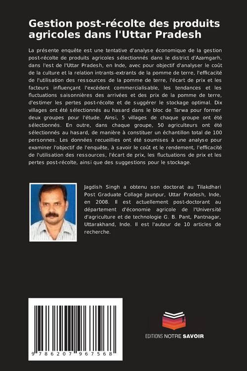 Produktbild: Gestion post-r&eacute;colte des produits agricoles dans l'Uttar Pradesh