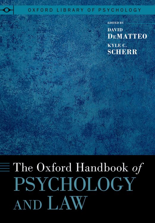 Produktbild: The Oxford Handbook of Psychology and Law