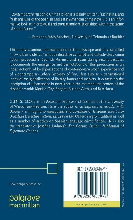 Produktbild: Contemporary Hispanic Crime Fiction