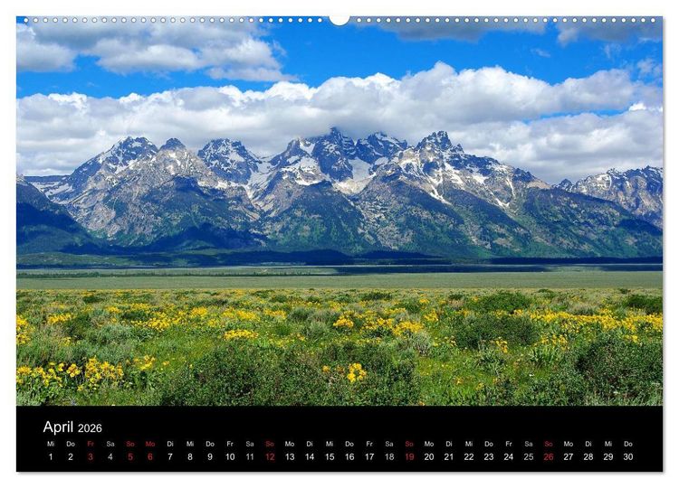 Produktbild: Wyoming! (Wandkalender 2026 DIN A2 quer), CALVENDO Monatskalender