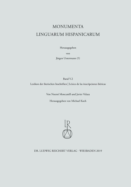 Produktbild: Lexikon der iberischen Inschriften | L&eacute;xico de las inscripciones ib&eacute;ricas