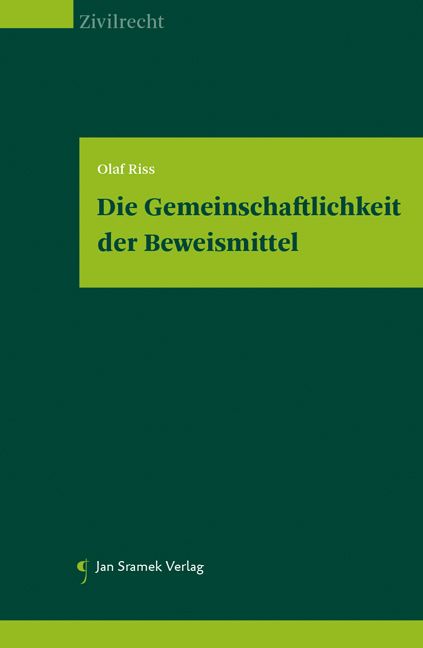 Produktbild: Die Gemeinschaftlichkeit der Beweismittel