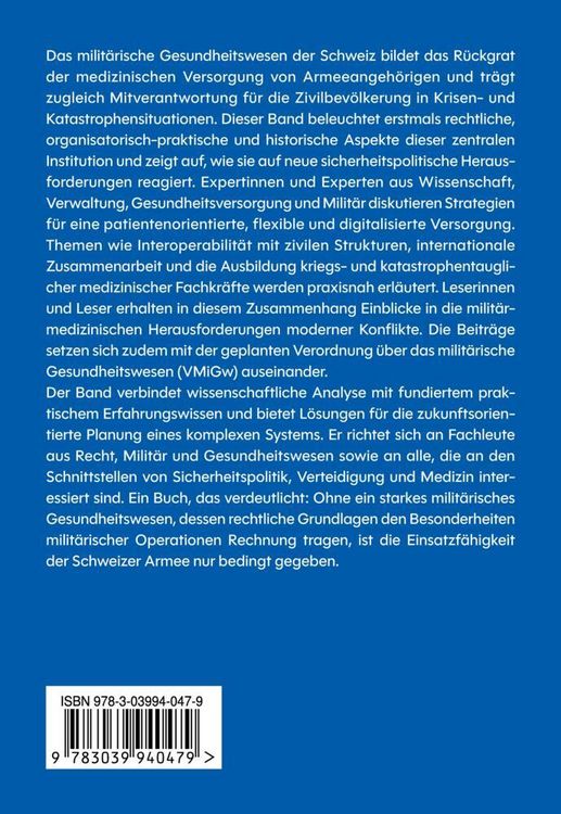 Produktbild: Milit&auml;risches Gesundheitswesen