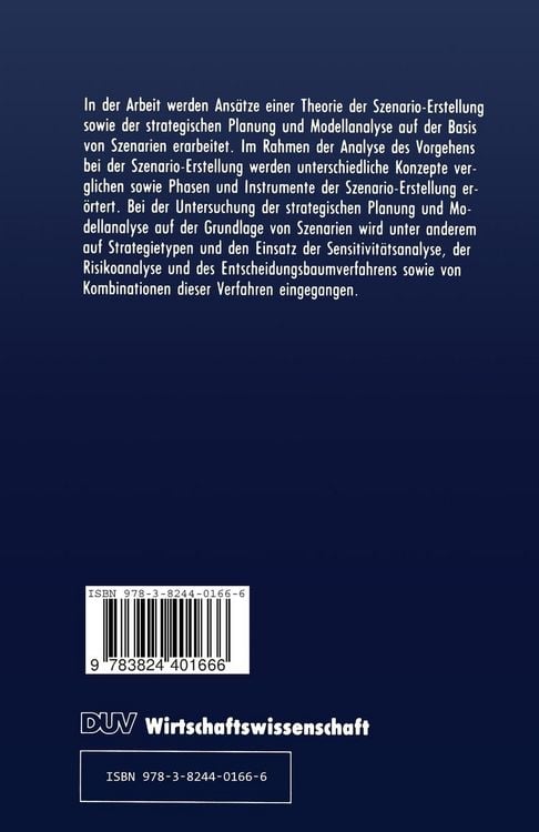 Produktbild: Szenario-Technik in der strategischen Unternehmensplanung