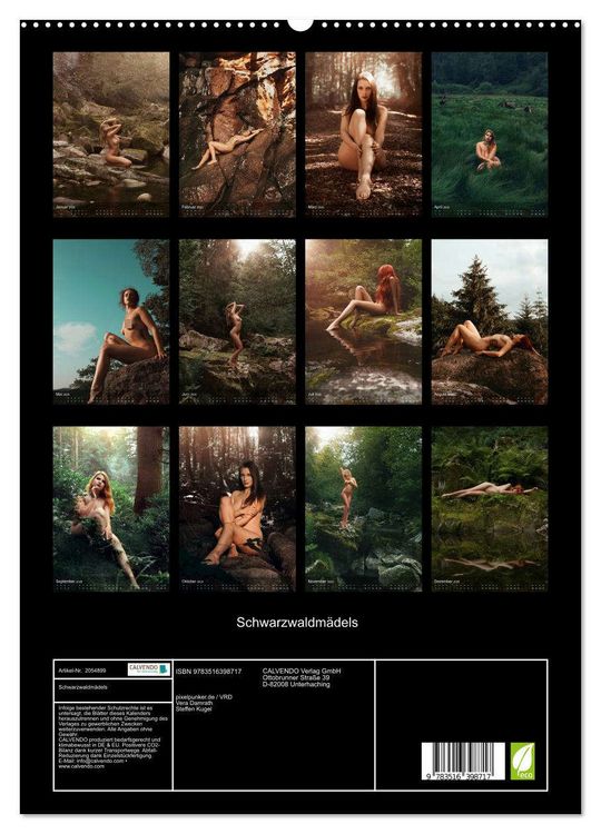 Produktbild: Schwarzwaldm&auml;dels (hochwertiger Premium Wandkalender 2026 DIN A2 hoch), Kunstdruck in Hochglanz