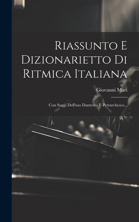 Produktbild: Riassunto E Dizionarietto Di Ritmica Italiana