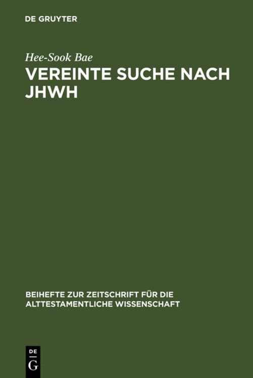 Produktbild: Vereinte Suche nach JHWH