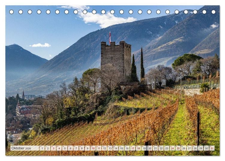 Produktbild: MAGISCHES S&Uuml;DTIROL (Tischkalender 2026 DIN A5 quer), CALVENDO Monatskalender