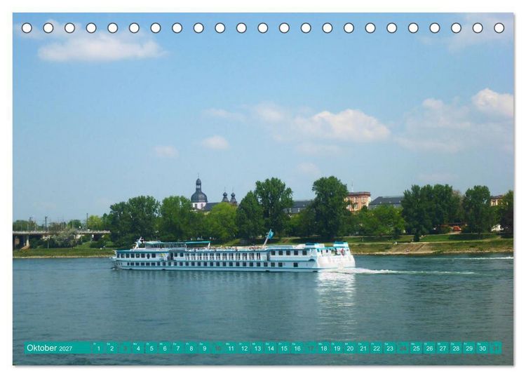 Produktbild: Gr&uuml;nes Mannheim (Tischkalender 2027 DIN A5 quer), CALVENDO Monatskalender