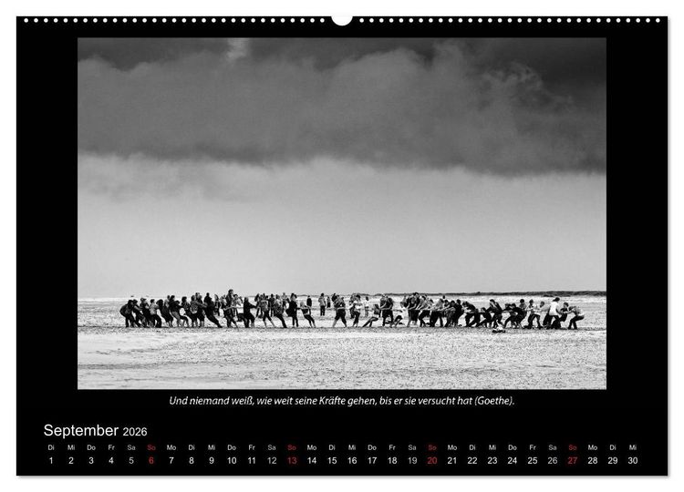 Produktbild: Schwarz-Weis(s)heiten (Wandkalender 2026 DIN A2 quer), CALVENDO Monatskalender