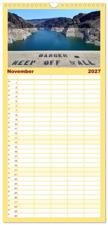 Produktbild: Familienplaner 2027 - Discover the West mit 5 Spalten (Wandkalender, 21 x 45 cm) CALVENDO