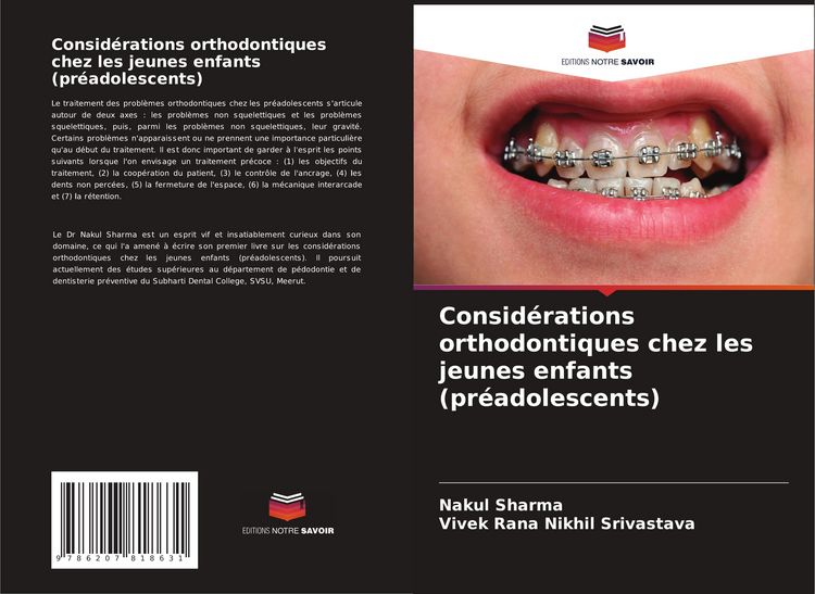 Produktbild: Consid&eacute;rations orthodontiques chez les jeunes enfants (pr&eacute;adolescents)