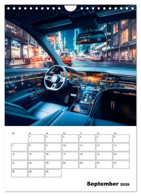 Produktbild: K&Uuml;NSTLICHE INTELLIGENZ Cooler Terminplaner (Wandkalender 2026 DIN A4 hoch), CALVENDO Monatskalender