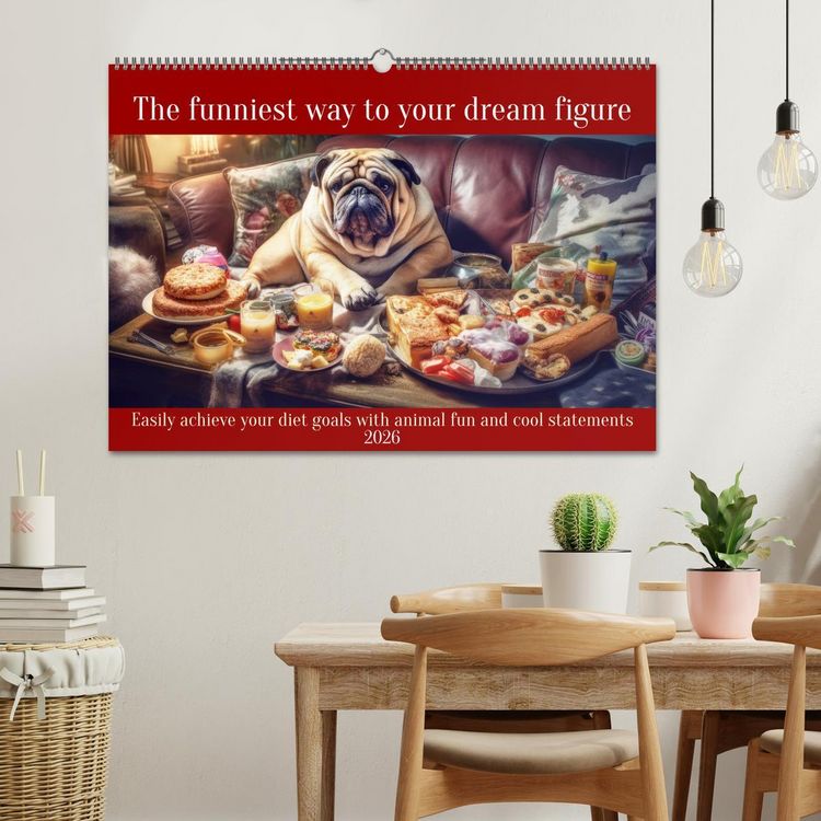 Produktbild: The funniest way to your dream figure (Wall Calendar 2026 DIN A2 landscape), CALVENDO 12 Month Wall Calendar