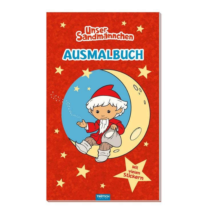 Produktbild: Tr&ouml;tsch Unser Sandm&auml;nnchen Malbuch Ausmalbuch mit Stickern