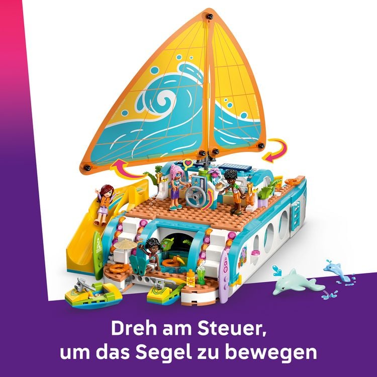 Produktbild: LEGO Friends 42664 Segelabenteuer, Spielzeug Boot mit Minifiguren