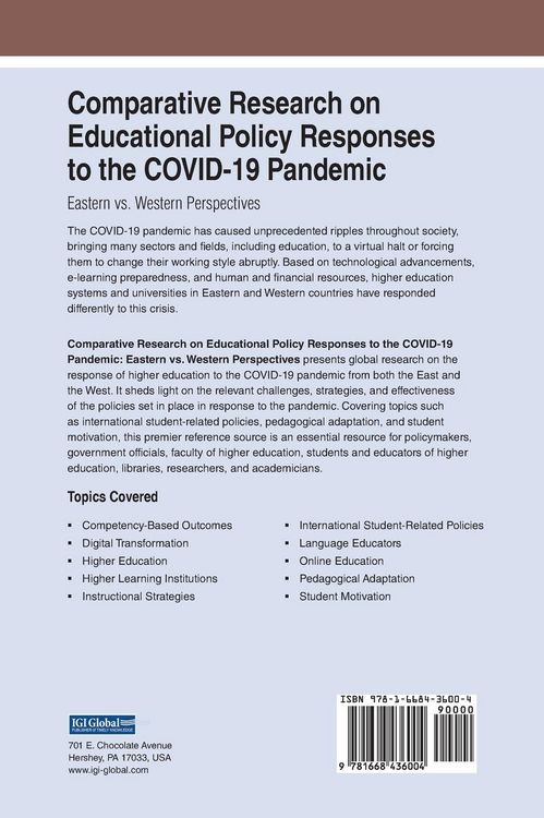 Produktbild: Comparative Research on Educational Policy Responses to the COVID-19 Pandemic