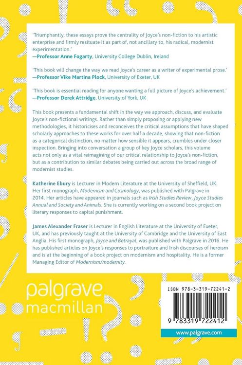 Produktbild: Joyce&rsquo;s Non-Fiction Writings