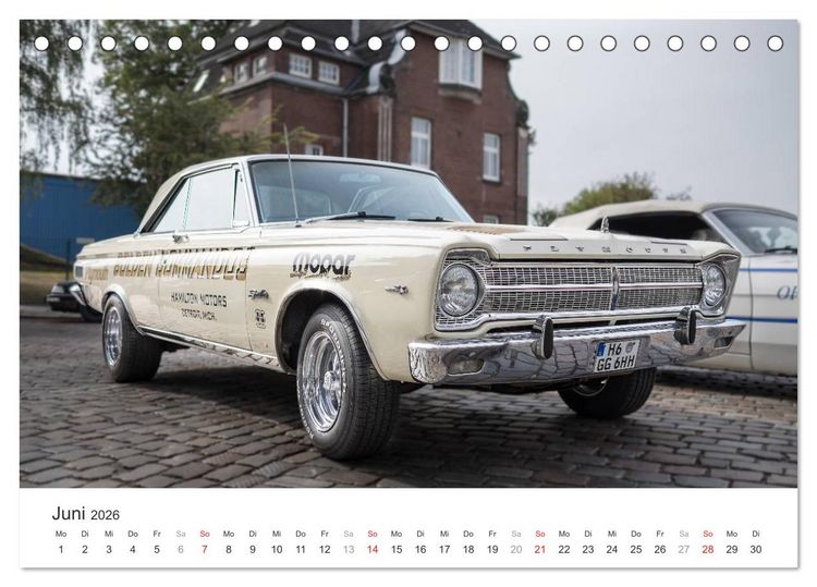 Produktbild: Amerikanische Oldtimer - Vintage US Cars auf Hamburgs Stra&szlig;en (Tischkalender 2026 DIN A5 quer), CALVENDO Monatskalender