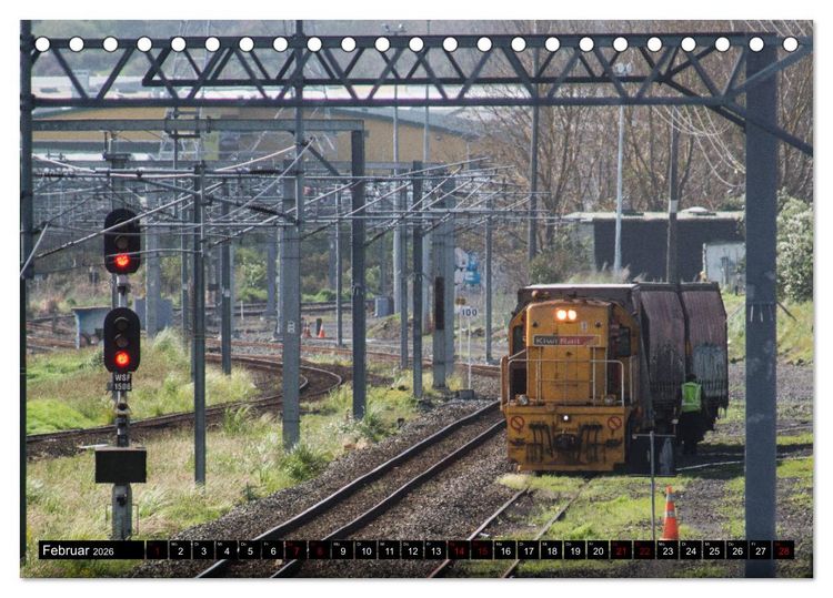 Produktbild: Eisenbahn in Neuseeland (Tischkalender 2026 DIN A5 quer), CALVENDO Monatskalender