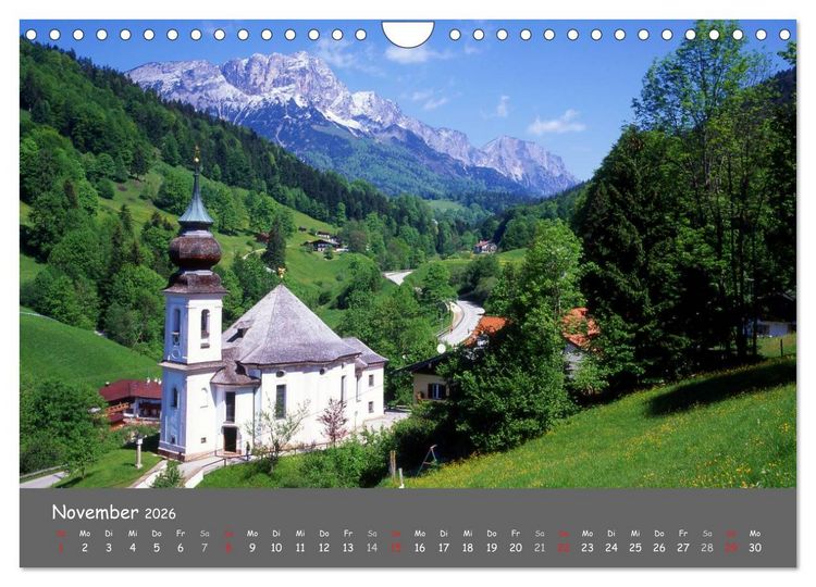 Produktbild: Zauberhaftes Berchtesgadener Land (Wandkalender 2026 DIN A4 quer), CALVENDO Monatskalender