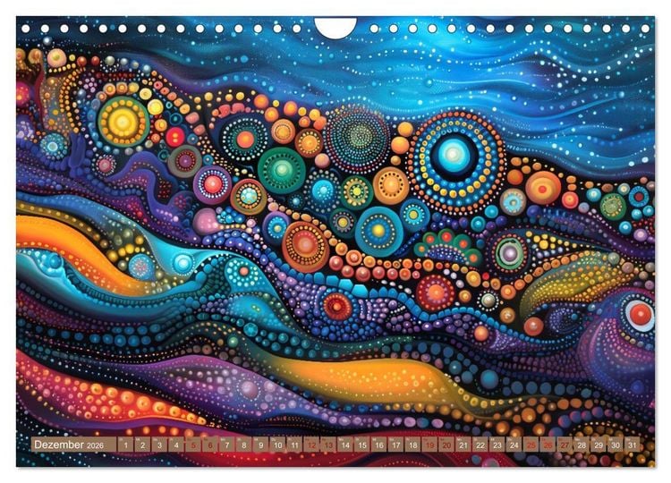 Produktbild: Aborigines - Farben des Outback (Wandkalender 2026 DIN A4 quer), CALVENDO Monatskalender