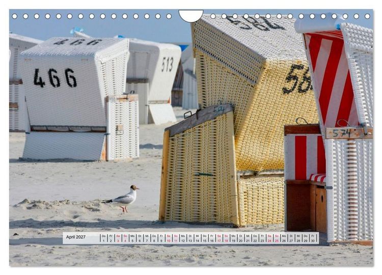Produktbild: K&uuml;stenzauber Nordfriesland (Wandkalender 2027 DIN A4 quer), CALVENDO Monatskalender