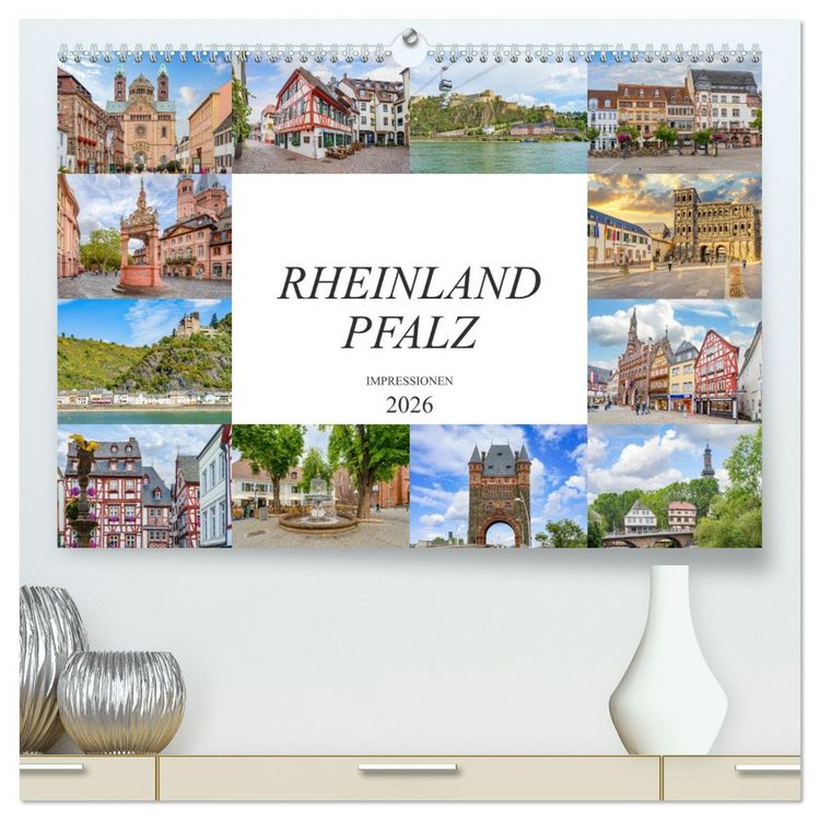Produktbild: Rheinland Pfalz Impressionen (hochwertiger Premium Wandkalender 2026 DIN A2 quer), Kunstdruck in Hochglanz