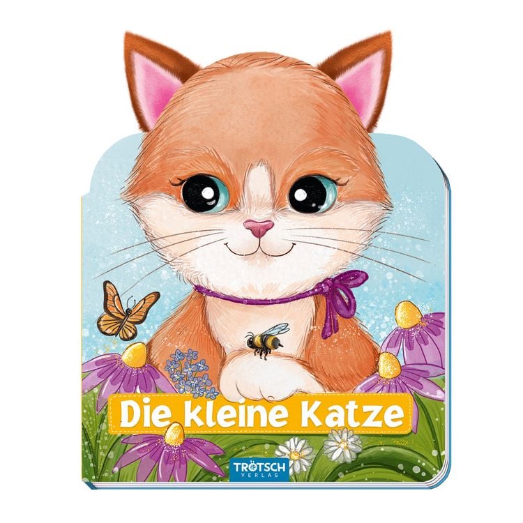 Produktbild: Tr&ouml;tsch Die kleine Katze Pappenbuch mit Pl&uuml;schohren