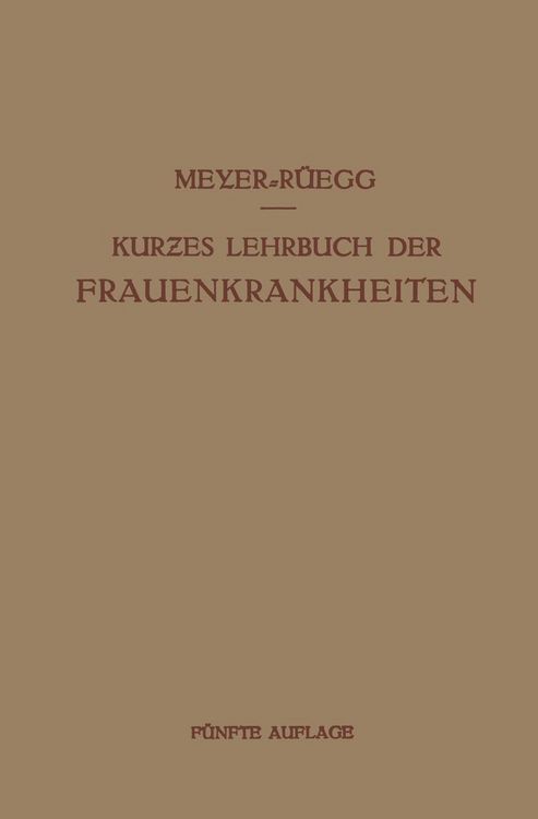 Produktbild: Kurzes Lehrbuch der Frauenkrankheiten