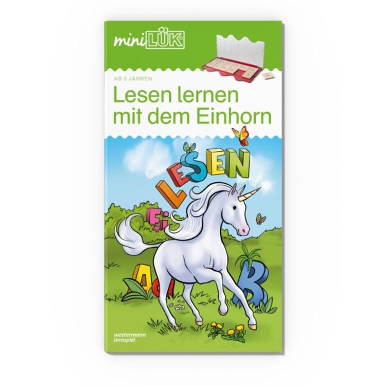 Produktbild: MiniLÜK - Set Zählen und lesen lernen mit dem Einhorn ab 5 Jahren